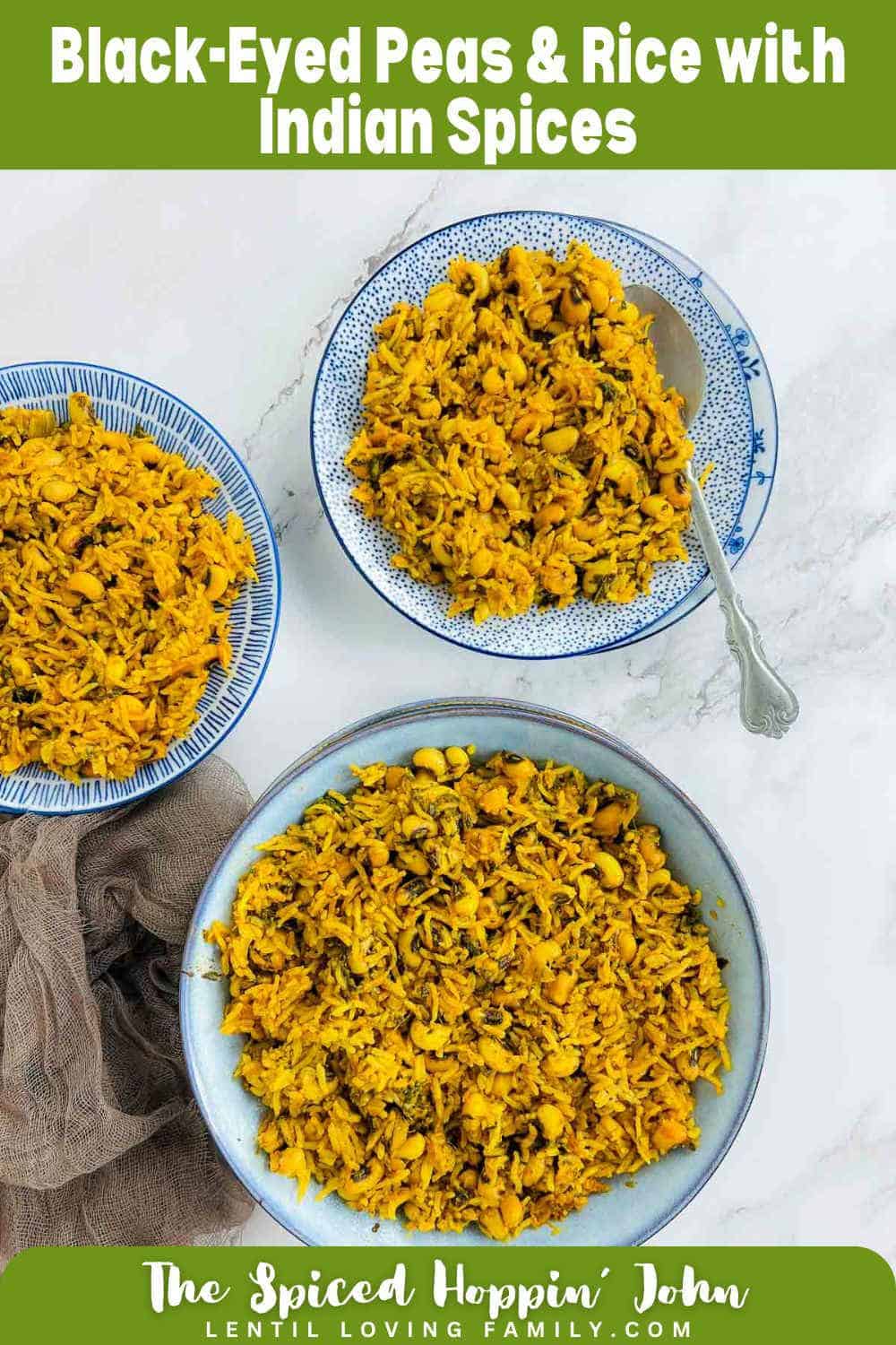 Indian Hoppin John Pinterest image.