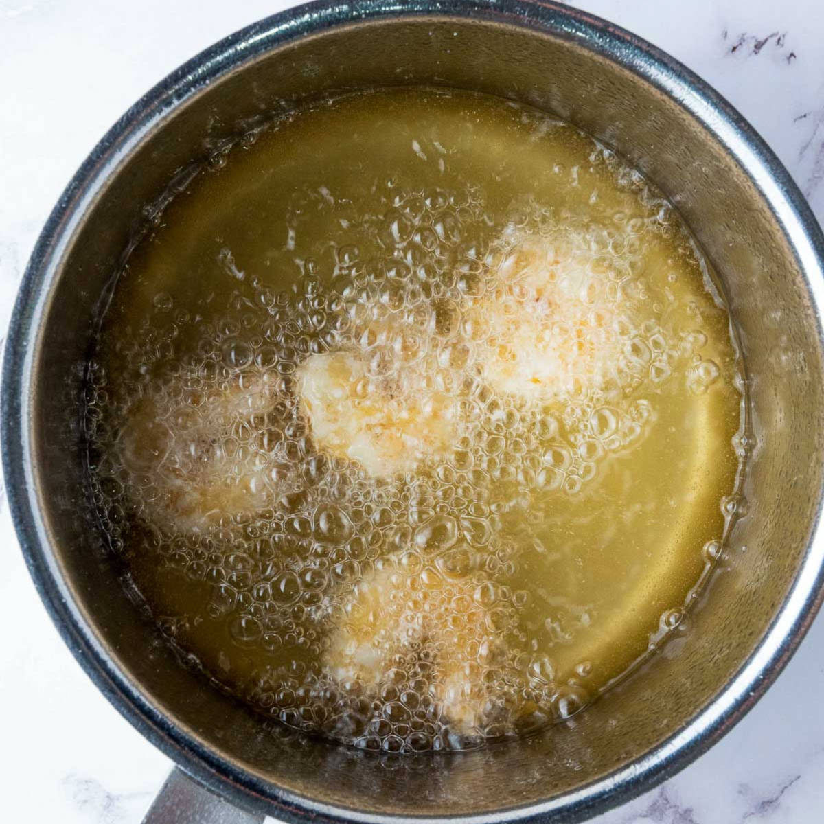 Deep fry in oil until golden brown.