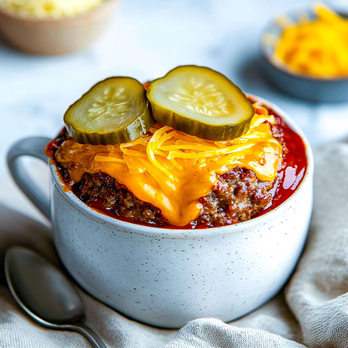 Mug cheeseburger meatloaf.