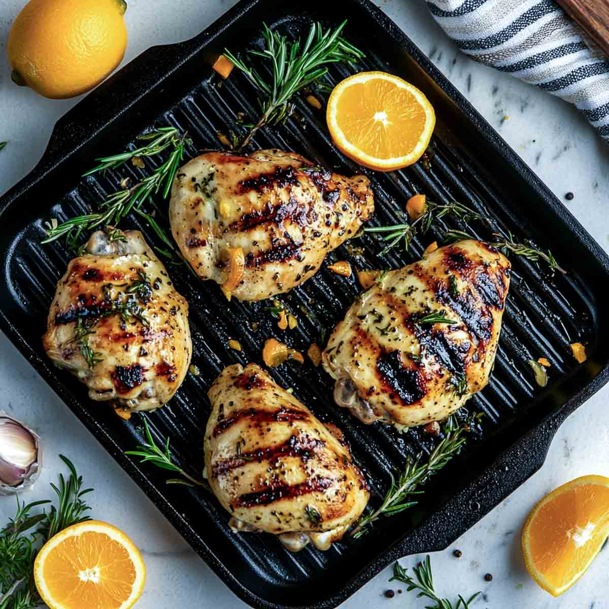 Orange rosemary marinade for chicken breast.