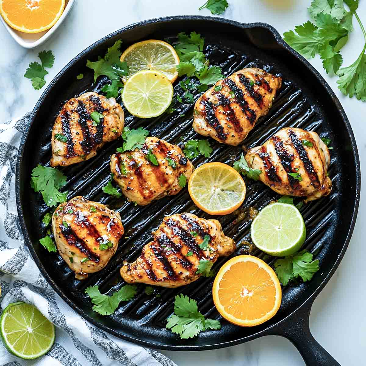 Tajin and citrus marinated chicken.