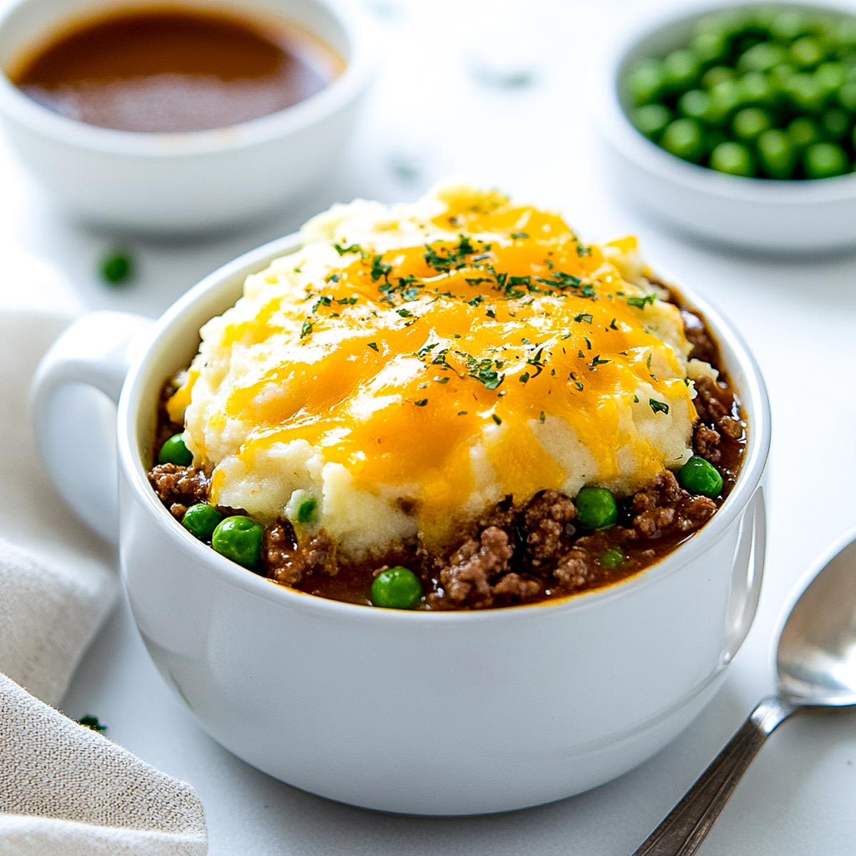 Shepherds pie made in a mug.