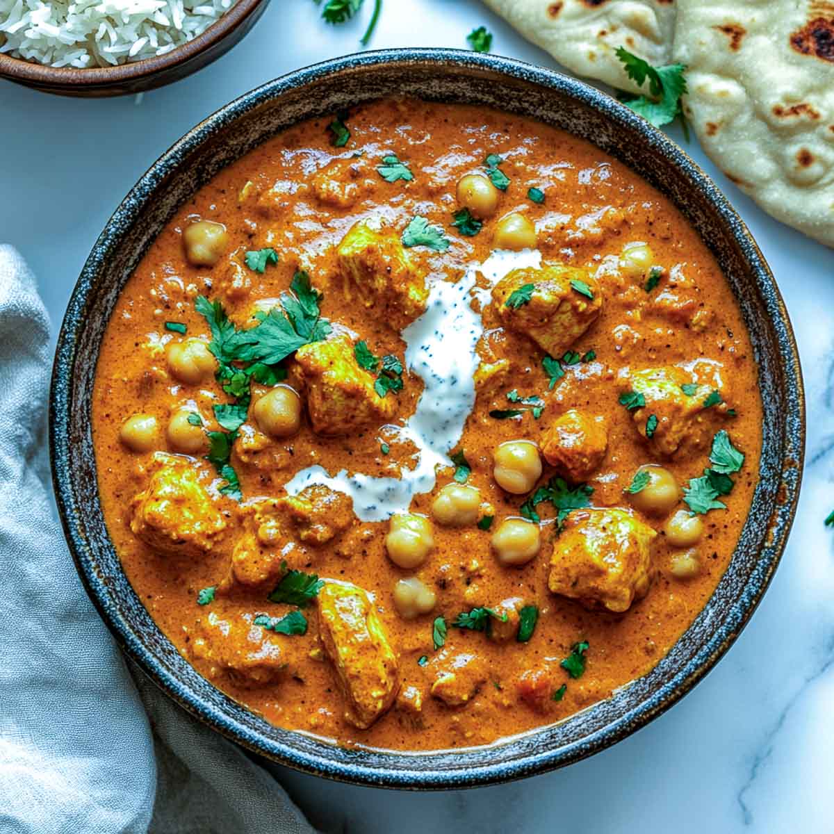 Tikka masala made in a slow cooker.