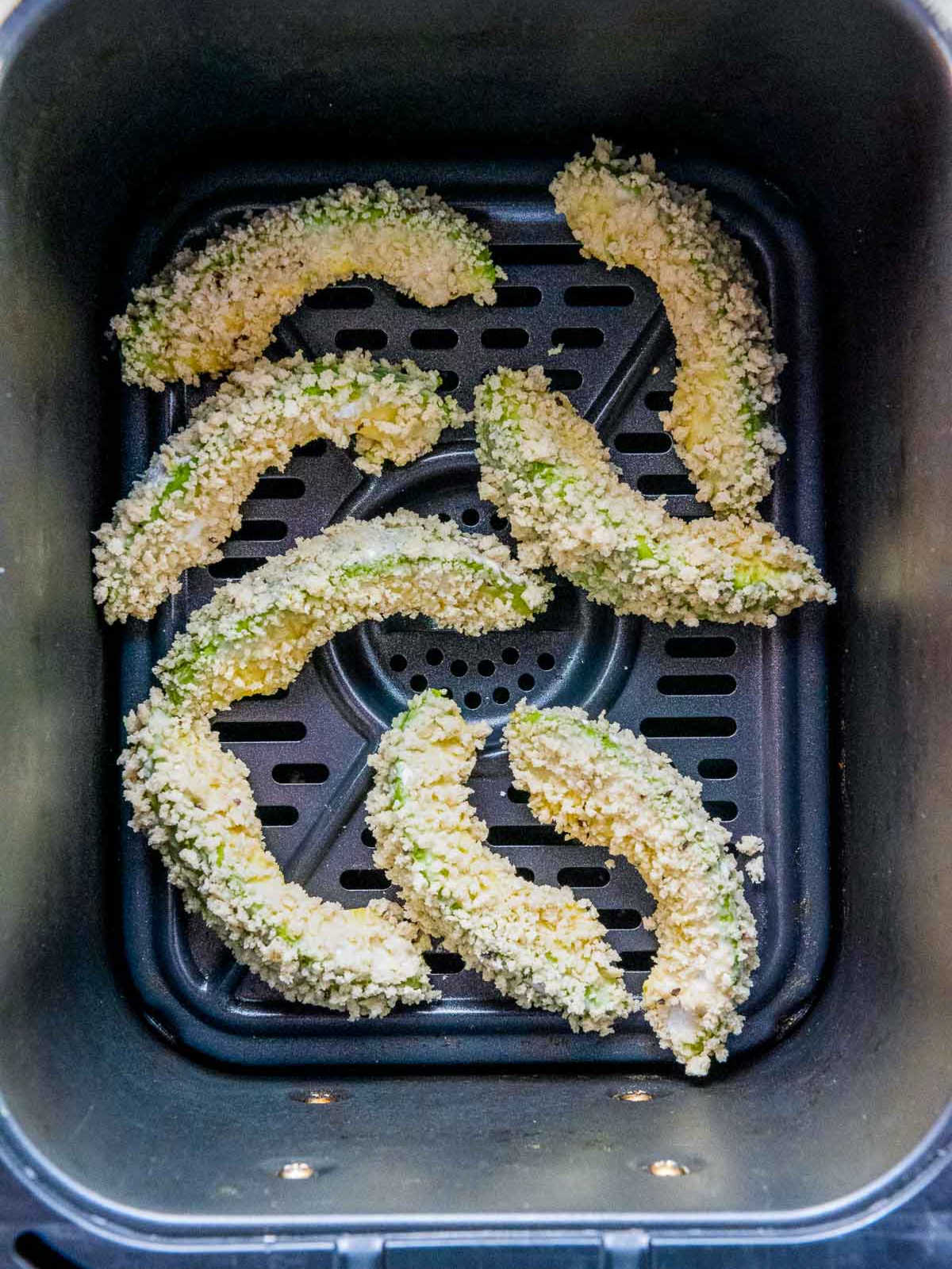 Placed in a single layer in the basket without any overlap.