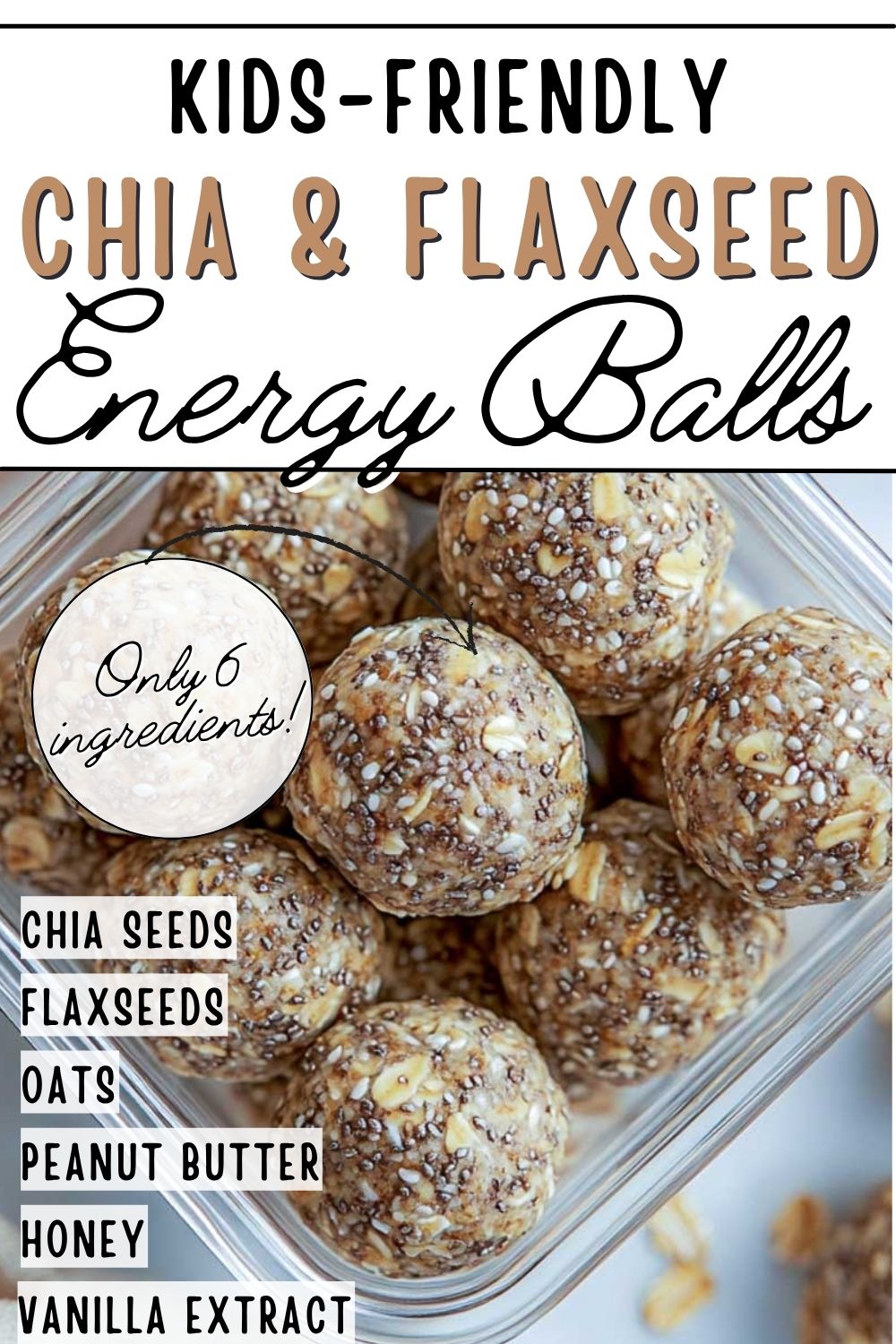 Chia and flaxseed Pinterest image.